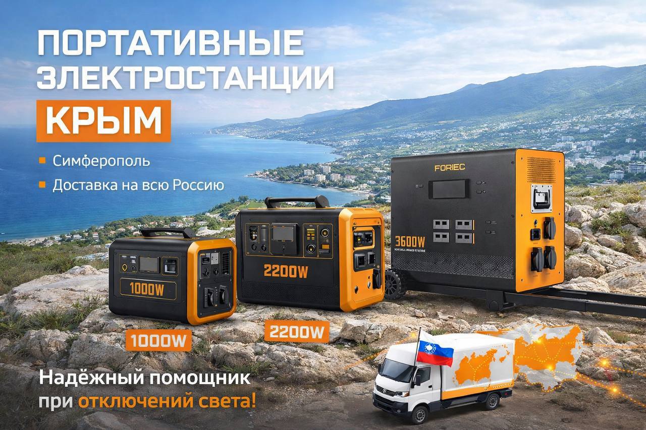 Портативная электростанция в Керчи — купить зарядную станцию для дома и бизнеса | ЭнергияКитай